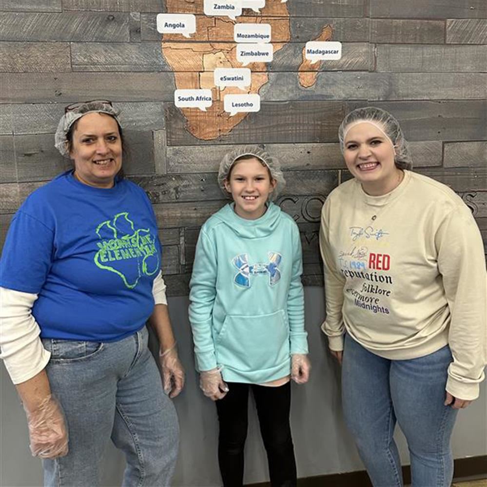 Janeen Burow, Leah Doyle and Mackenna Frederickson