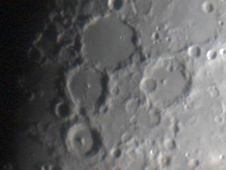 Moon with craters Moon with craters