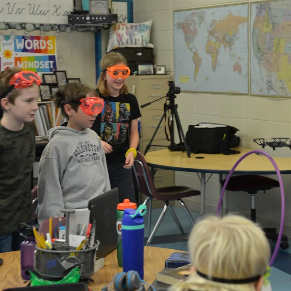  Students engaging in activities