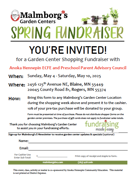 Spring flyer for garden center