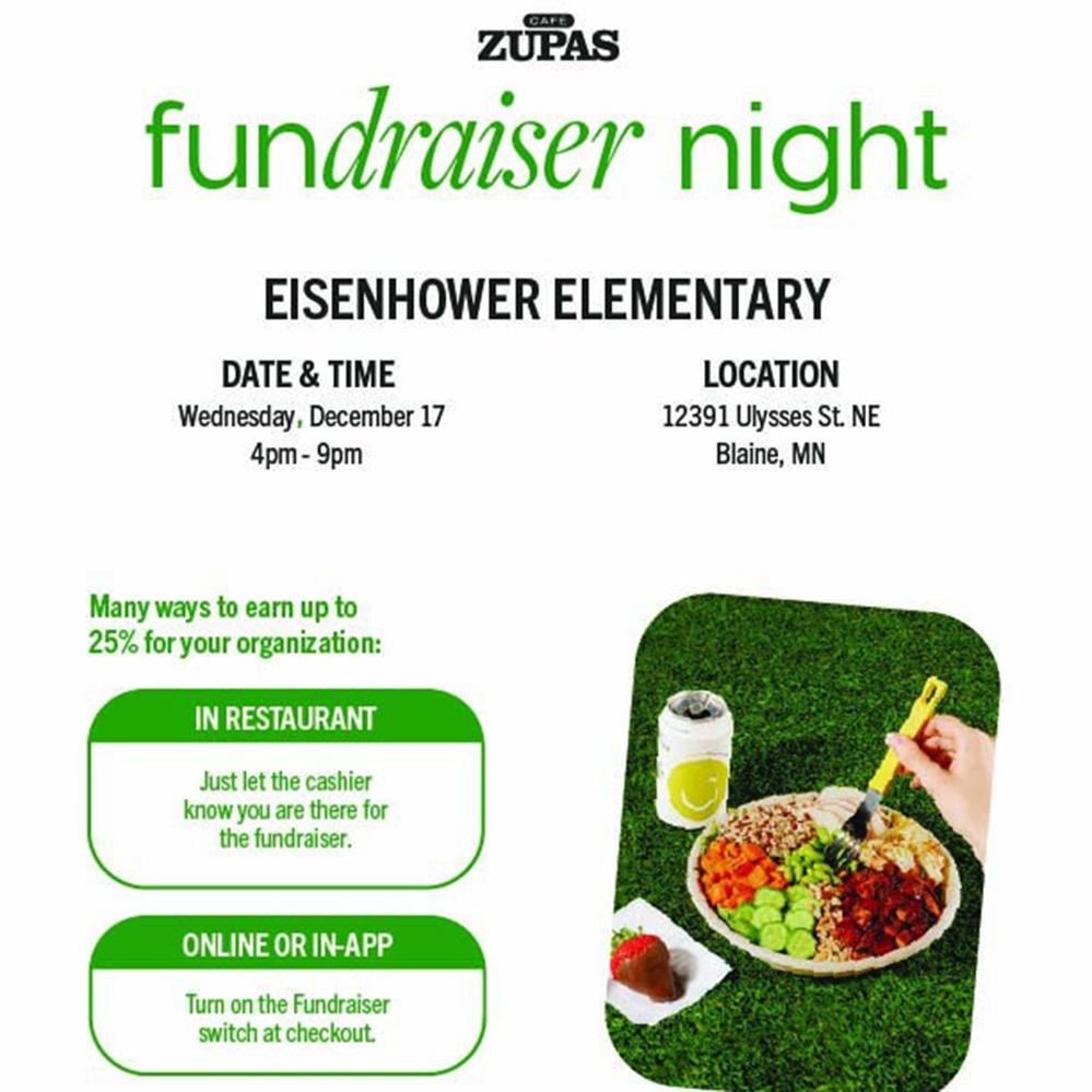  Cafe Zupas fundraiser night