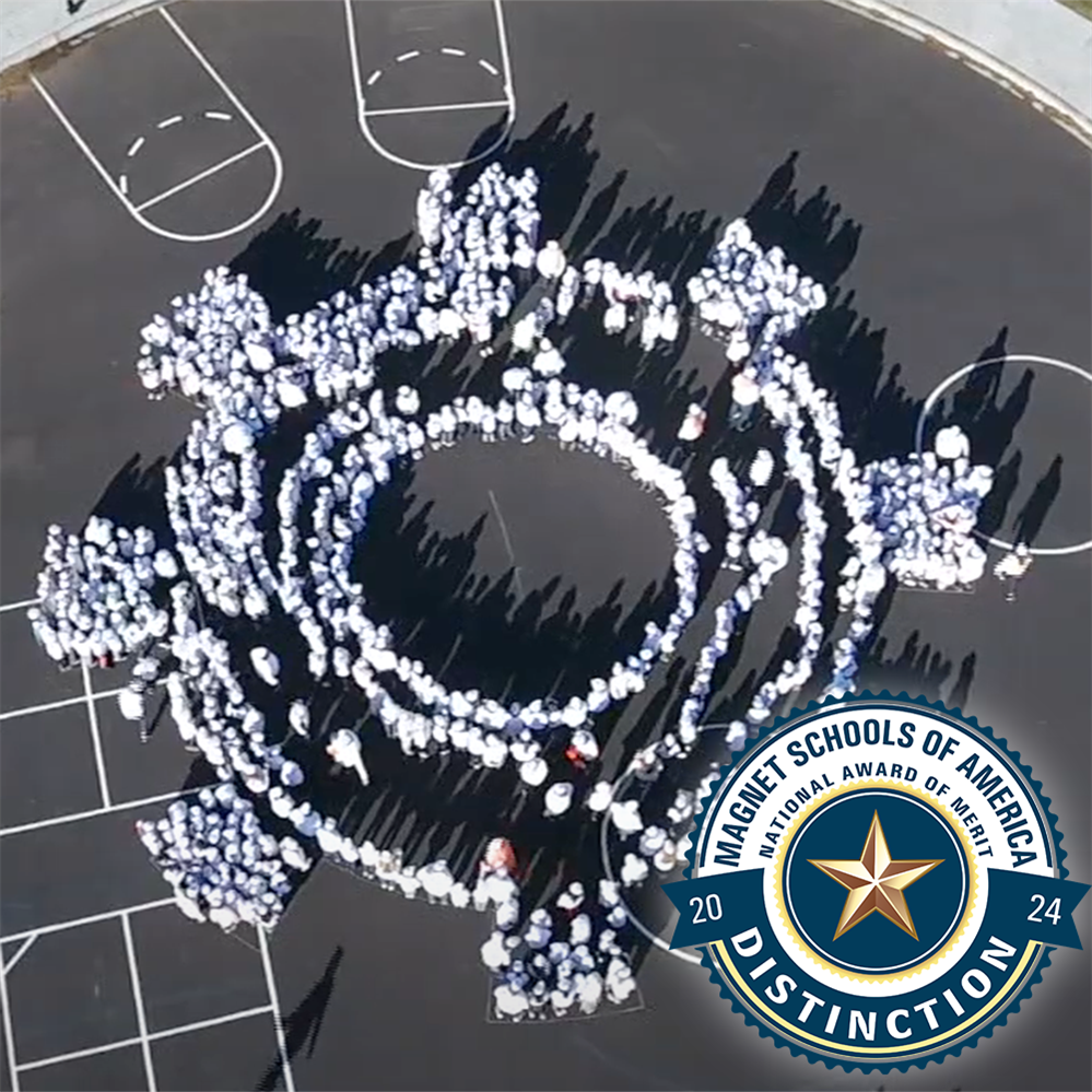  Monroe Students set a world record for largest human cog