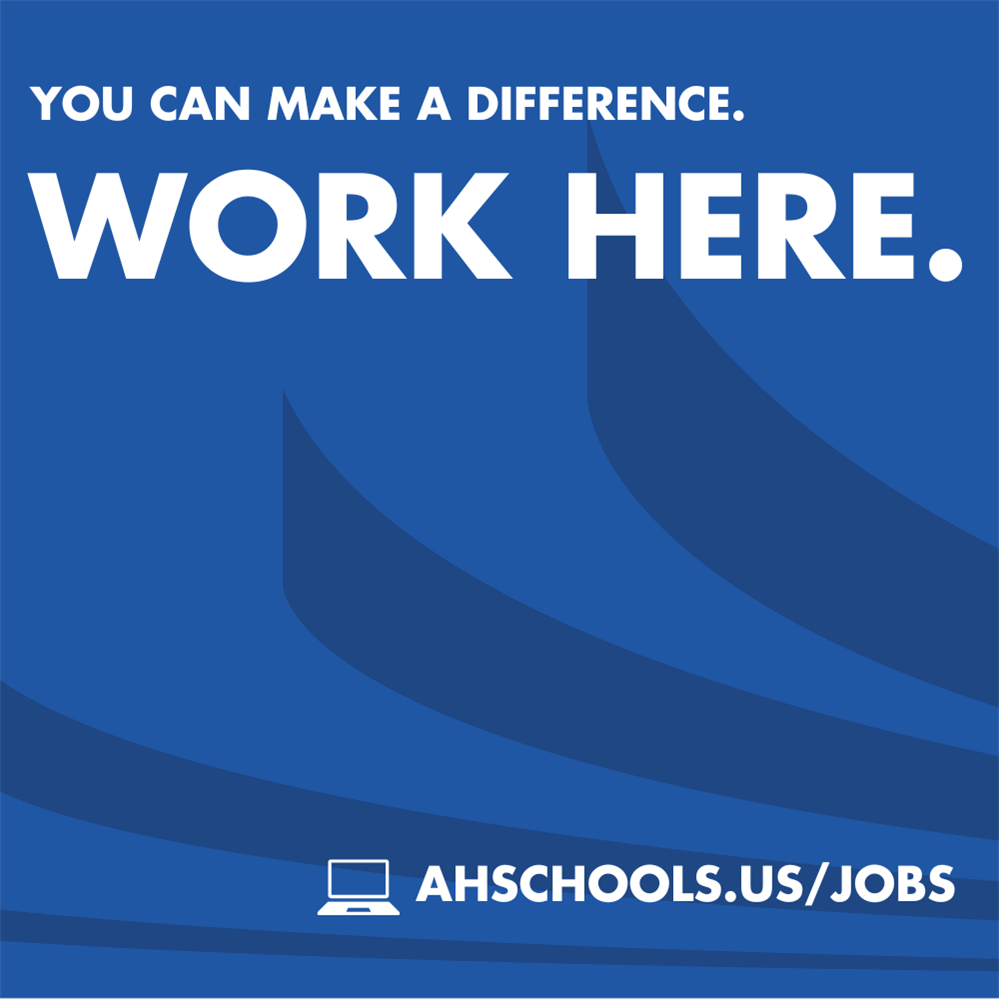  You Can Make a Difference. Work Here graphic