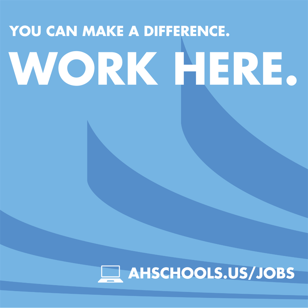  You Can Make a Difference. Work at Anoka-Hennepin graphic