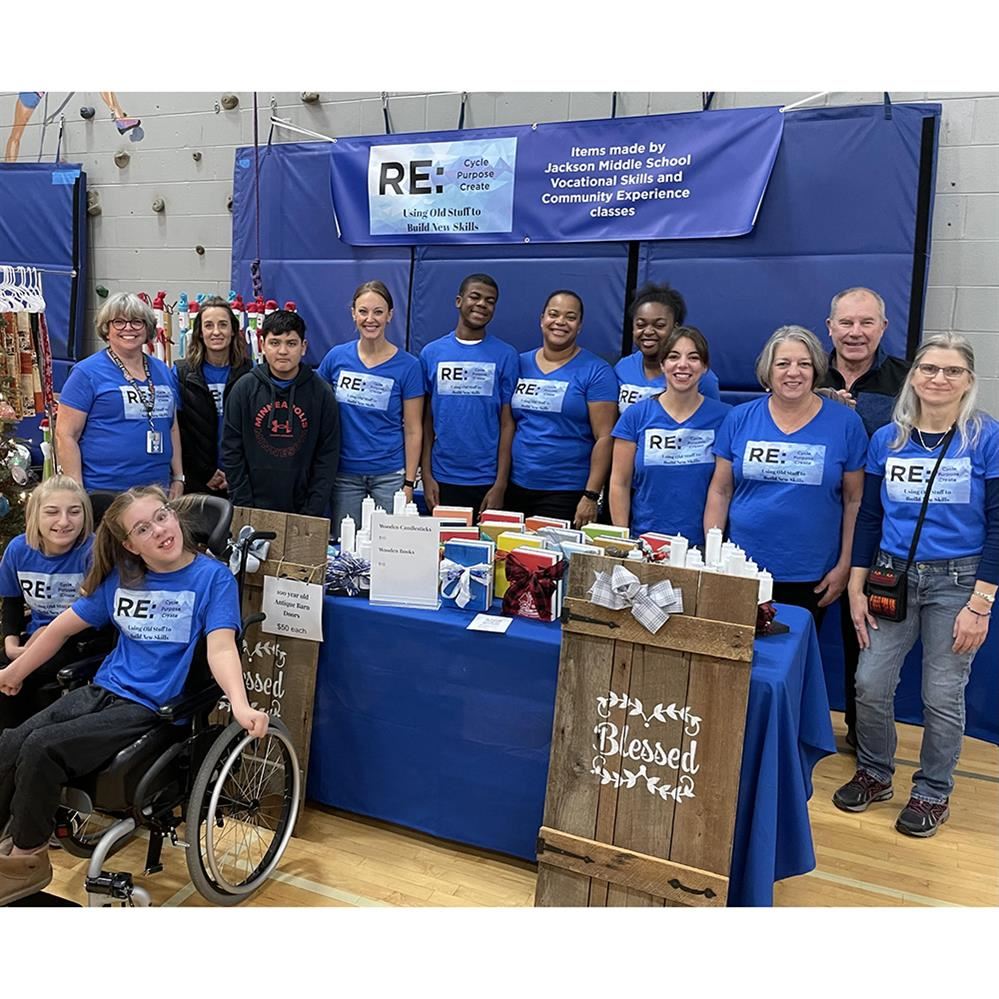  Jackson Middle School students at the Champlin Women of Today Craft Fair on Nov. 4