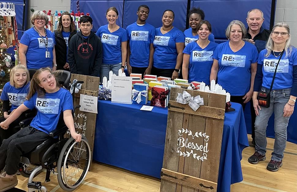 Jackson Middle School students participate in the Champlin Women of Today Craft Fair on Nov. 4