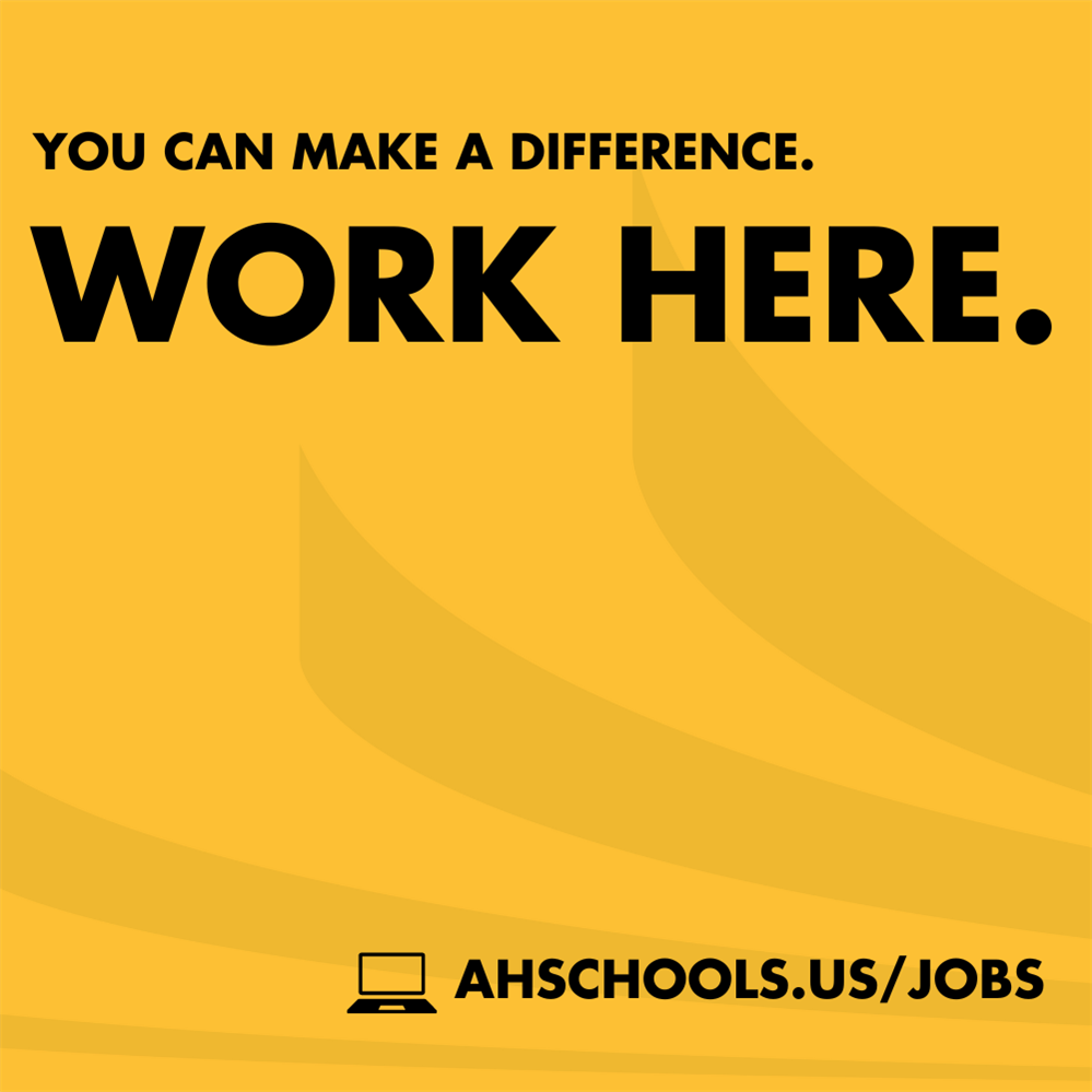  You Can Make a Difference. Work Here graphic