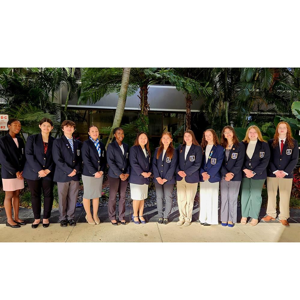  Coon Rapids High School DECA students pictured at International competition