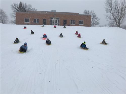 sledding sledding