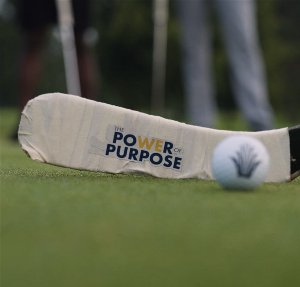  hockey stick and golf ball power of purpose