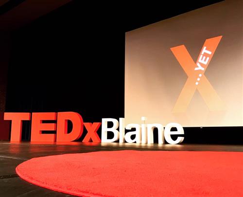 TEDxBlaine stage 