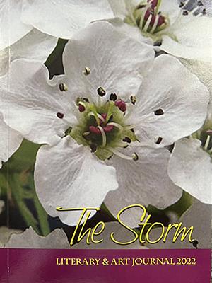 Flower, text says The Storm, Literary & Art Journal 2022