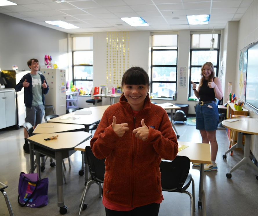 Students and staff happy to be in class