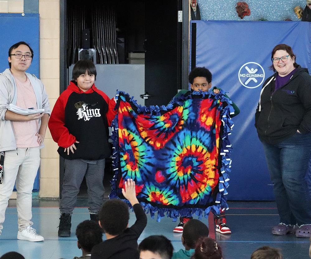 Students donate blankets to Alexandra House