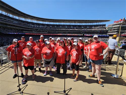 Project Power on field before they sing