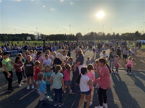 a large group of people at Family Fun Night