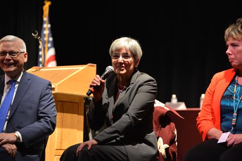 Supreme Court visits Anoka High School. 